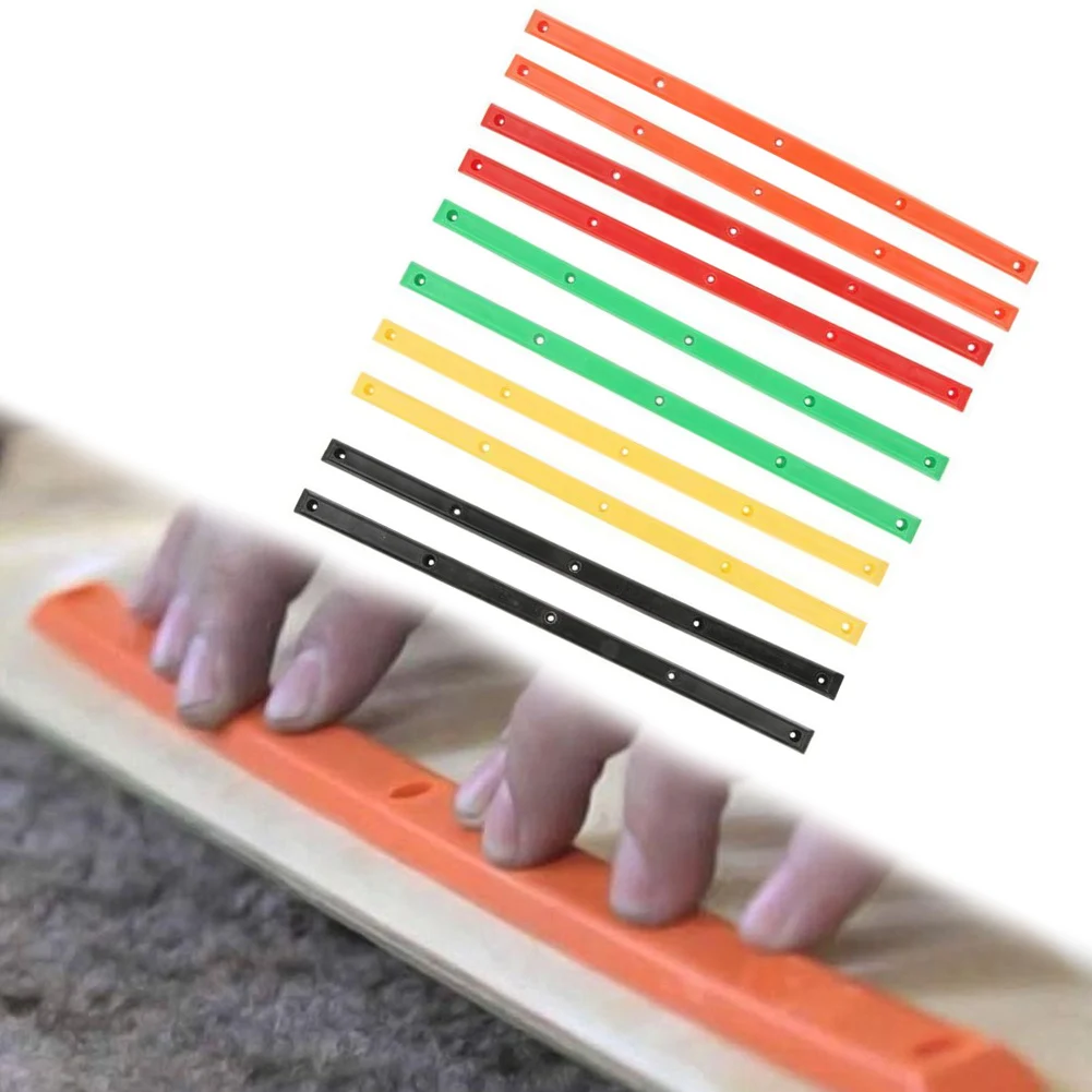 Strisce anticollisione per skateboard 2 pezzi di guide protettive con viti di installazione per ponti da longboard