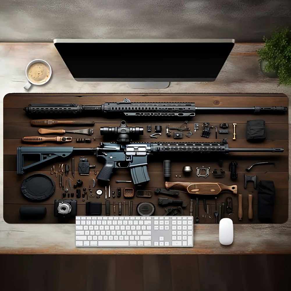 

Anti-slip rubber material of mouse pad for the super-large gun mechanical parts is suitable for use in the office