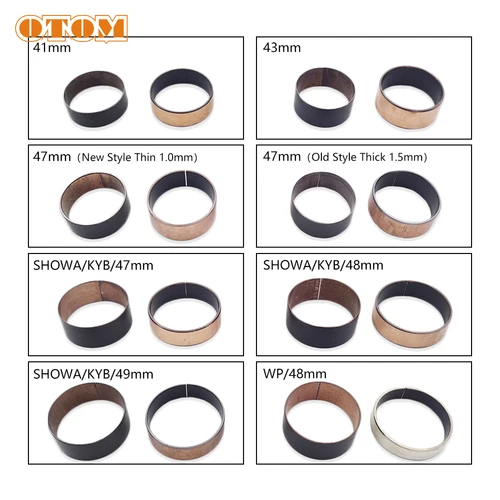 Imagen 2 del producto Bujes de horquilla delantera para motocicleta, rieles de guía externos, par arriba y abajo para HONDA KTM, KAWASAKI, SUZUKI, YAMAHA FASTACE, KAYO T6, K6, BOSUER