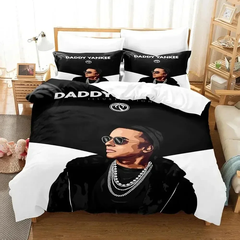 

3D Printing Daddy Yankee Bedding Set Printed Bed Set With Pillowcase Bed Duvet Cover Soft Queen King Size Bedclothes Home