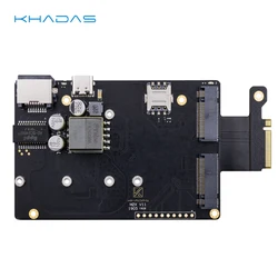 Khadas M2X Extension Board with PoE capability for Khadas VIM3/VIM3L/VIM4/Edge-V Single Board Computer