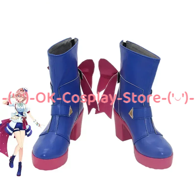 

Takane Lui Cosplay Shoes PU Leather Shoes Halloween Carnival Boots Vtuber Cosplay Prop Custom Made