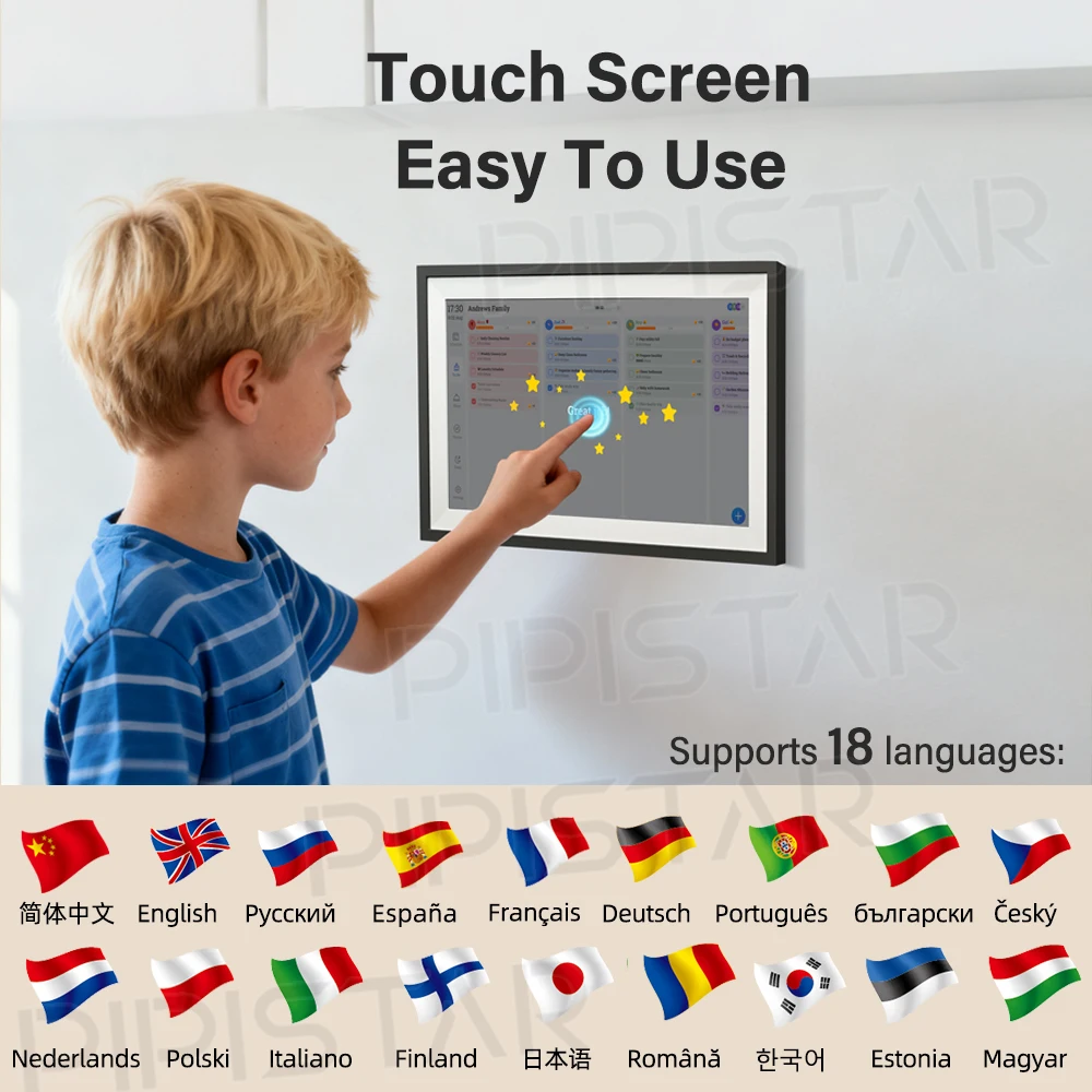 15-inch Wall Planner Digital Calendar frame & Chore Chart, Smart  Interactive Display for Family Schedules frame