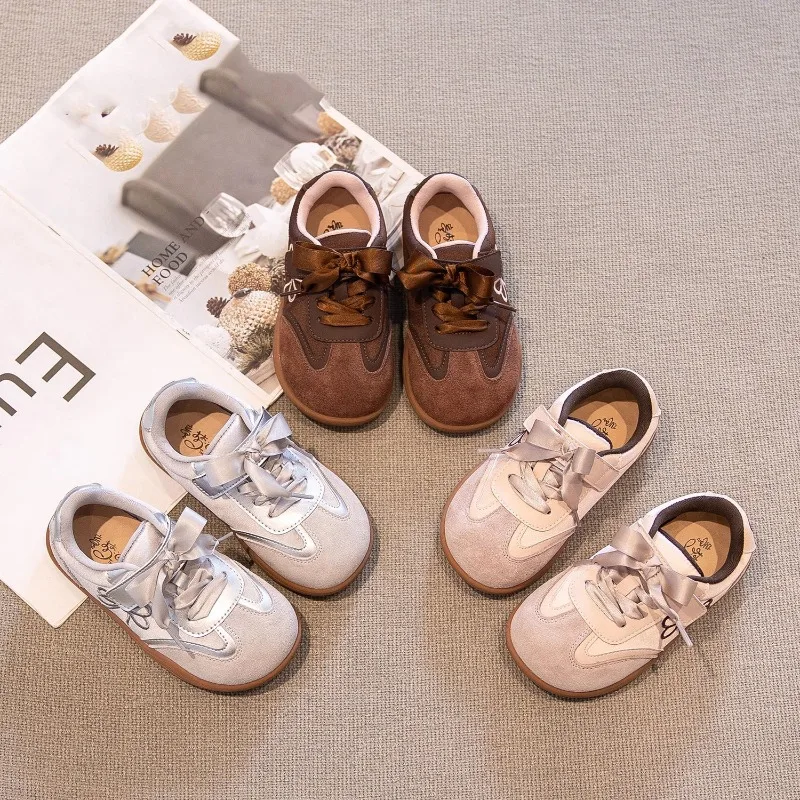 

2025 Children Board Shoes Four Seasons Models Gold Casual Boys Girls Training Shoes Soft Kid Baby Sneakers Toddler Boy Shoes