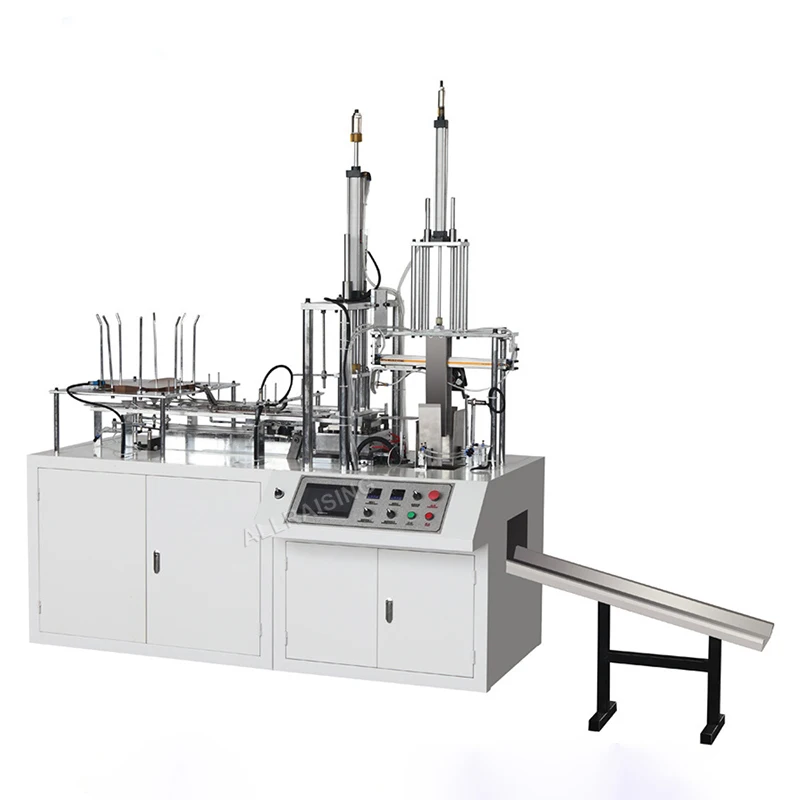 Multi-grid paper lunch box making machine disposable biodegradable paper lunch burger box making machine