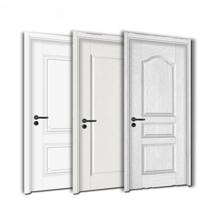 For Phipulo Modern Design House Style Interior Wooden Doors With Frames