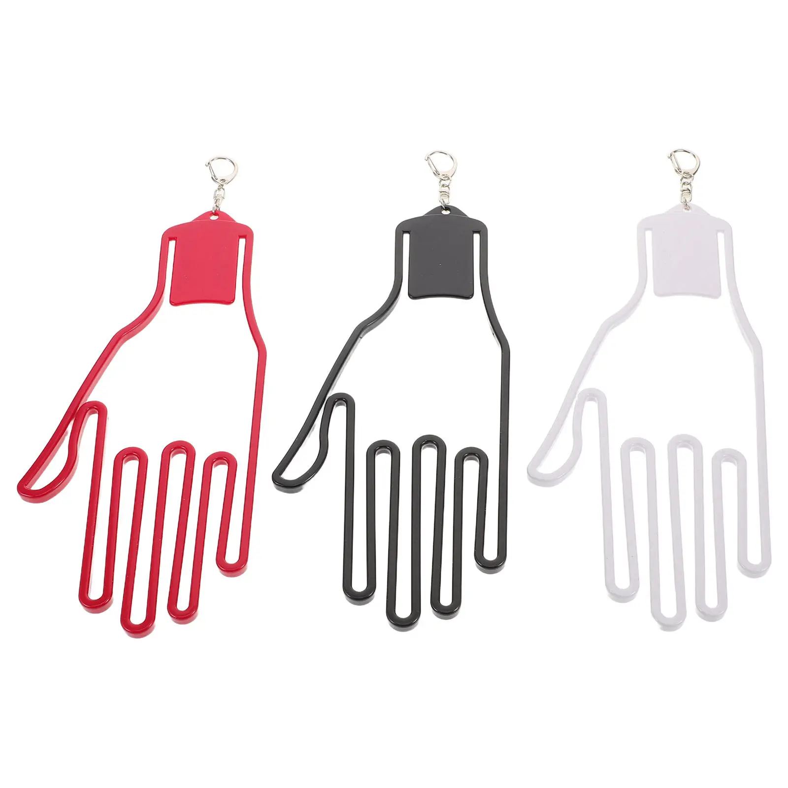 

3Pcs Golf Gloves Stretcher Holder Rack - Space Saving Lightweight Drying Support Frame with Hooks for Glove Shape Maintenance