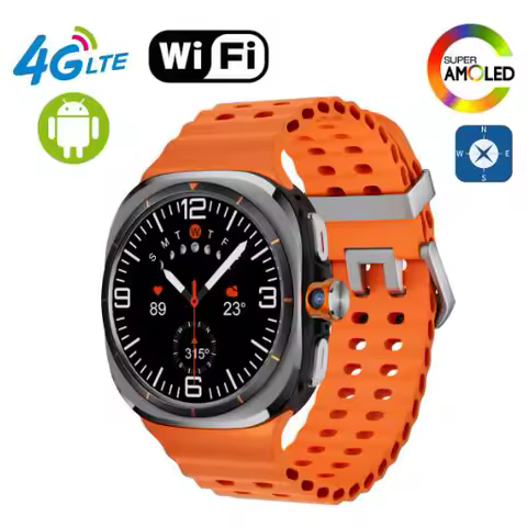 4G Global Calling Smartwatch For Samsung Galaxy Watch Ultra NFC Compass 1.51inch Android 8.1 OS WIFI GPS Google Play Smart Watch