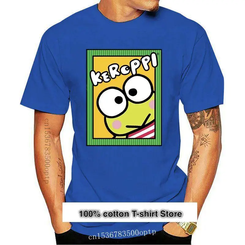 Camiseta de Keroppi para hombre, camisa amarilla de manga corta, nueva