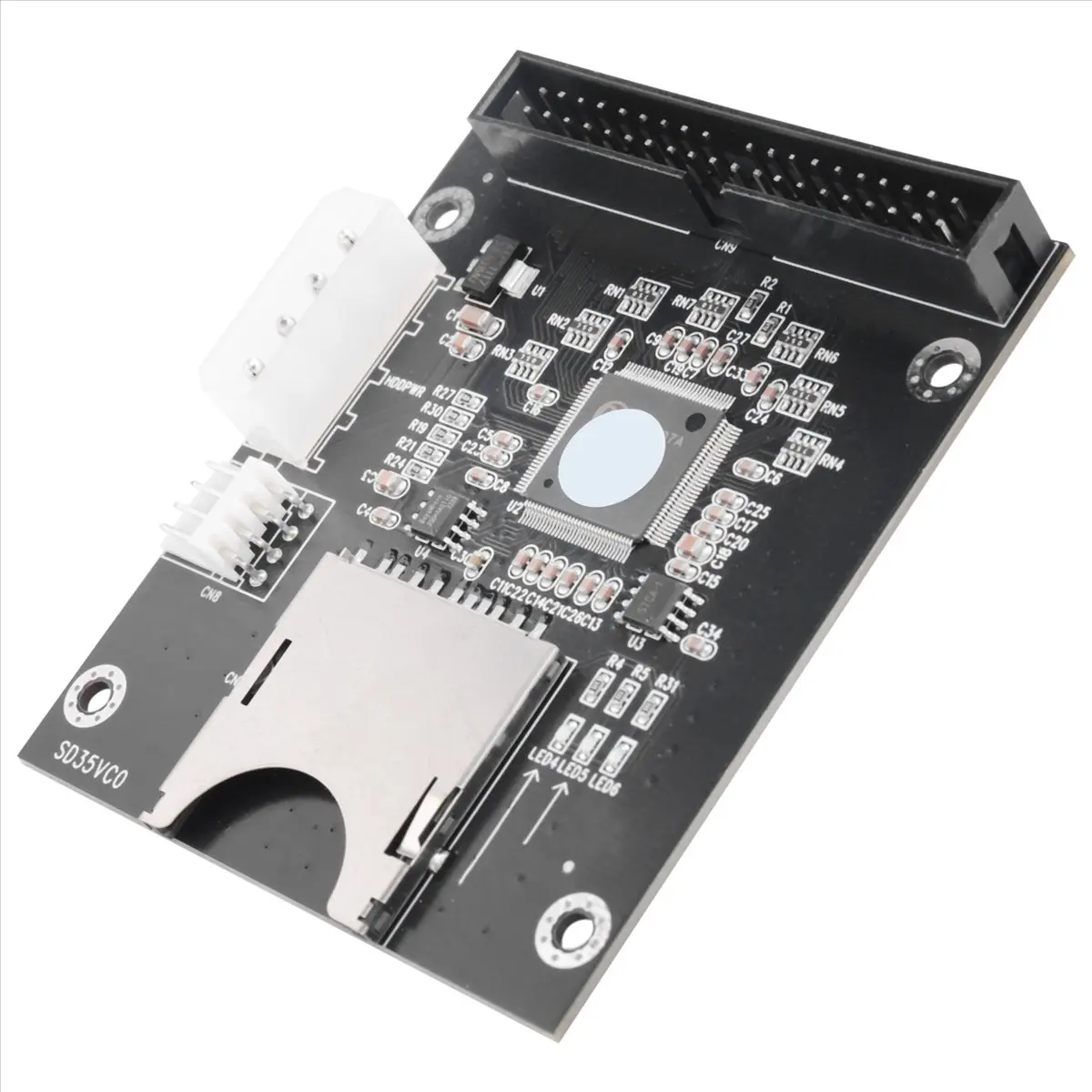 ABIU SD SDHC SDXC MMC Card to IDE 40Pin 3.5inch Male Adapter