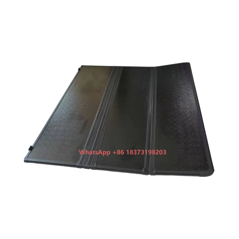 

Аксессуары для BYD Shark: Выдвижная складная крышка кузова из стекловолокна для пикапов, трехсекционная жесткая крышка с замком, водонепроницаемая