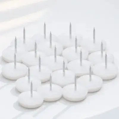 

30 pcs Tacks Sofa Button Upholstery Stoppers Iron Plastic Durable Sofa Leg Foot Pads Sliders Height Increase Couch Furniture