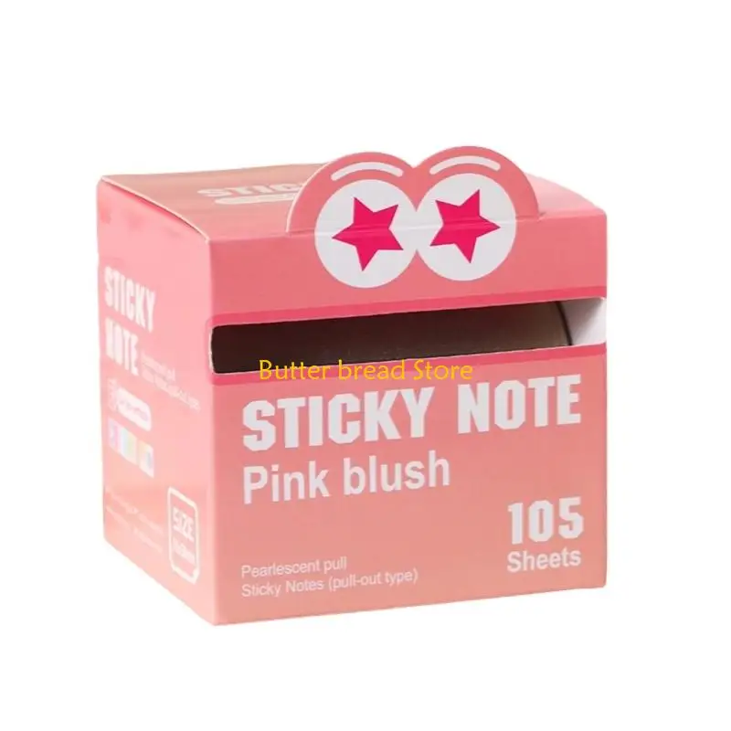 W89C Adhesive Note Cartoon Design Pull Tab System for Effective Note Taking