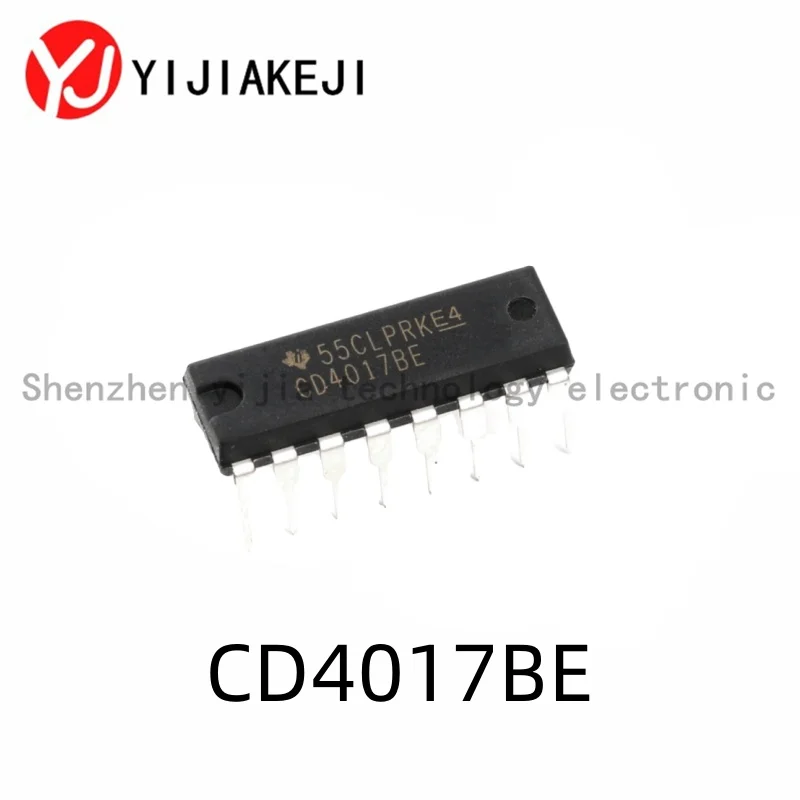 10pcs New original straight in CD4017BE DIP-16 4000 series CMOS logic device chip