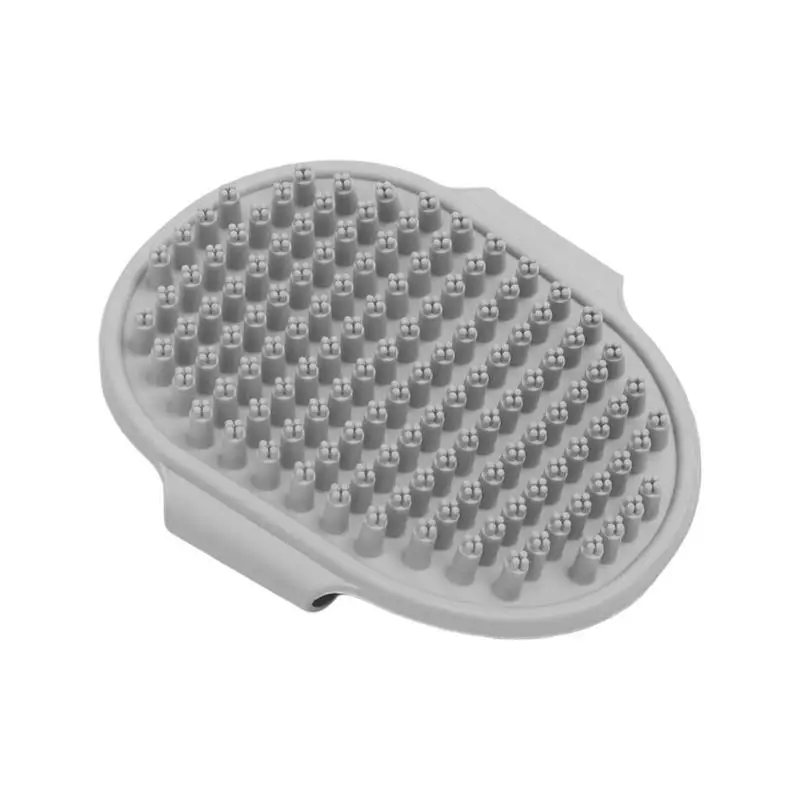 Dog Wash Brush Pet Bath Comb Brush Soothing Massage Brush Comfortable TPR Dog Shower Brush With Ring Handle For Long/Short Hair