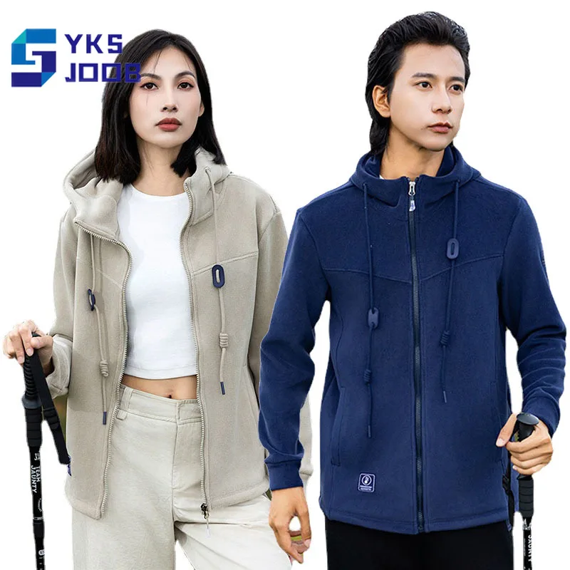 Thermal Hiking Fleece Jacket Couple Lovers Windproof Thicken Anti-pilling Jackets Liner Outdoor Camping Treking Climbing Coats