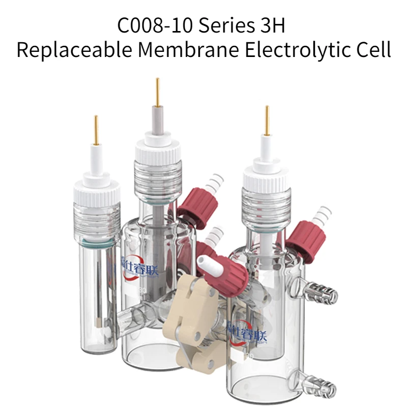 

C008-10 Series 3H Replaceable Membrane Electrolytic Cell Electrochemical Cell Three-Electrode System Extended Electrode