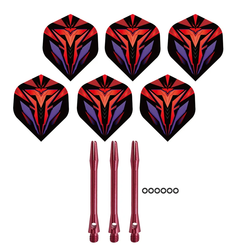 3pcs  Aluminum Dart Shaft 6pcs PET Darts Flights with Sealing Ring Electronic Dart Board Dart Accessories Set