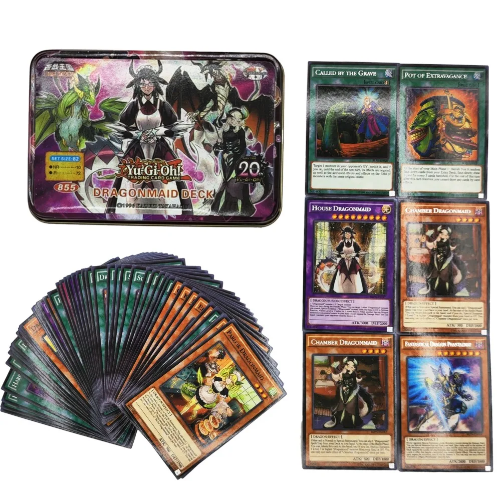 Yu Gi Oh Cards PEGASUS PACK Card Deck English TCG Holographic Golden White Dragon Duel Game Collection Card with Tin Box