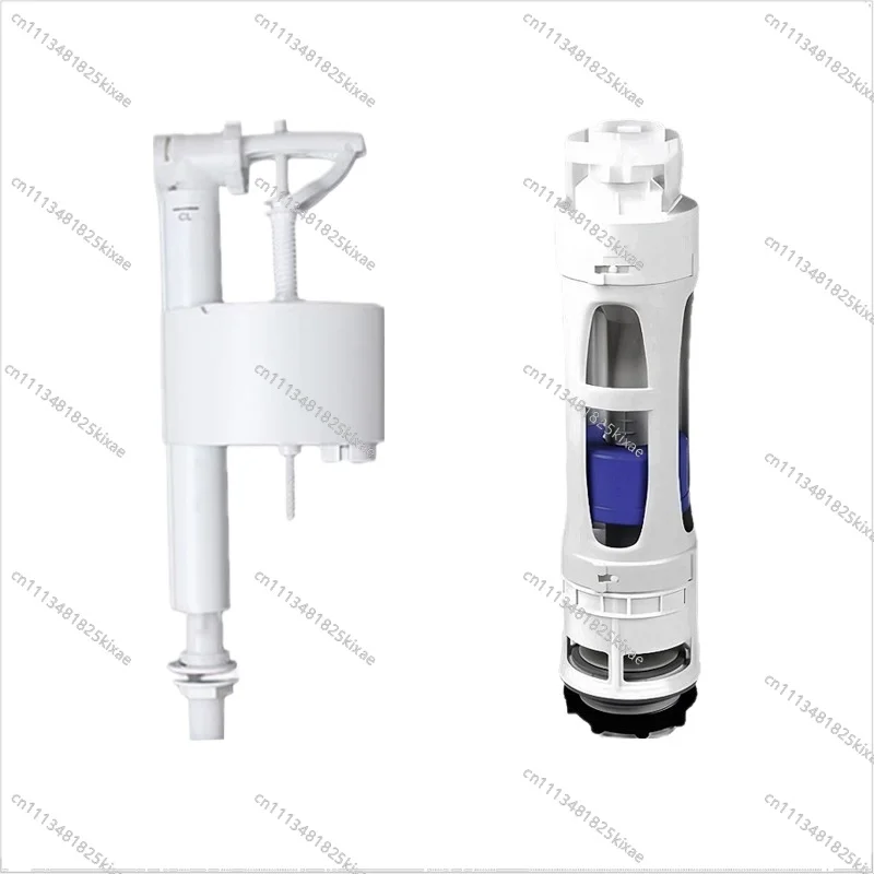 Válvula de Drenaje para Accesorios de Inodoro, Válvula de Entrada de Agua Roca, Botón de Descarga para Tanque de Inodoro Dividido