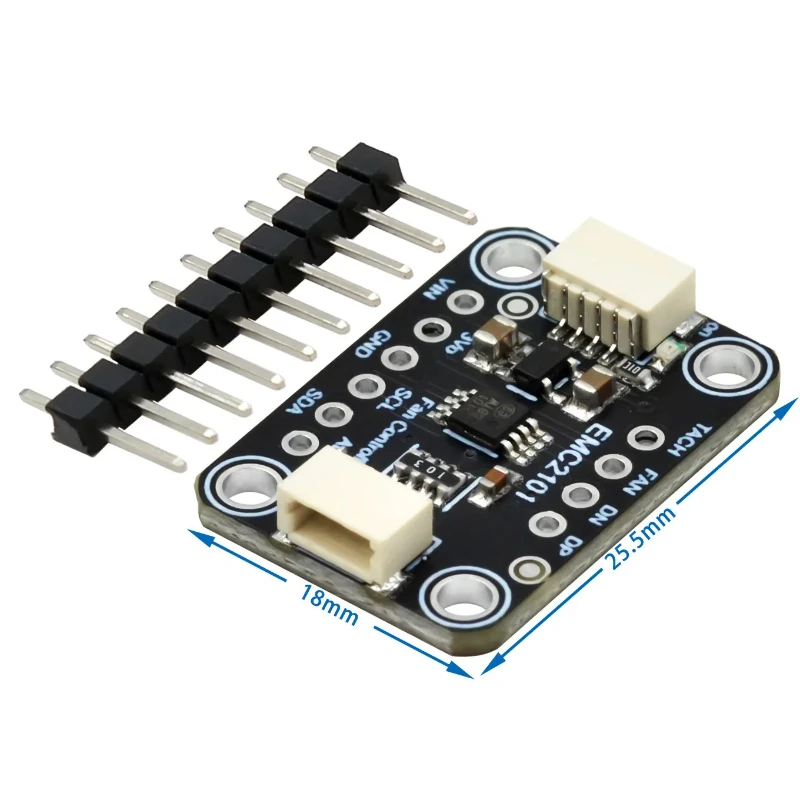 EMC2101 I2C PC Fan Controller withTemperature Sensor,4-Pin PWM Control,Programmable Cooling Profile,for Quiet PC,Smarter Cooling