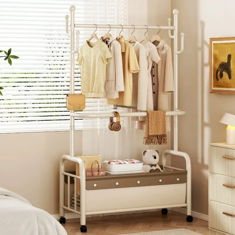 Coat rack new floor-to-ceiling home bedroom second net simple hanger indoor drying rack room hanging clothes rack