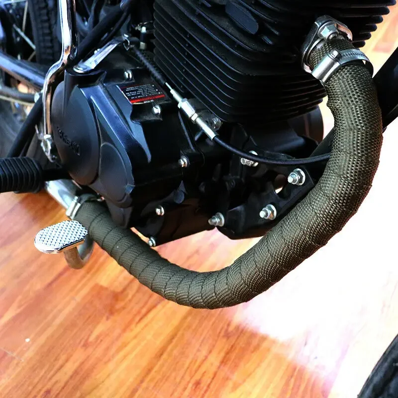 Rollo de tela de cinta de aislamiento térmico, tubo de escape, antiescaldado, 5m