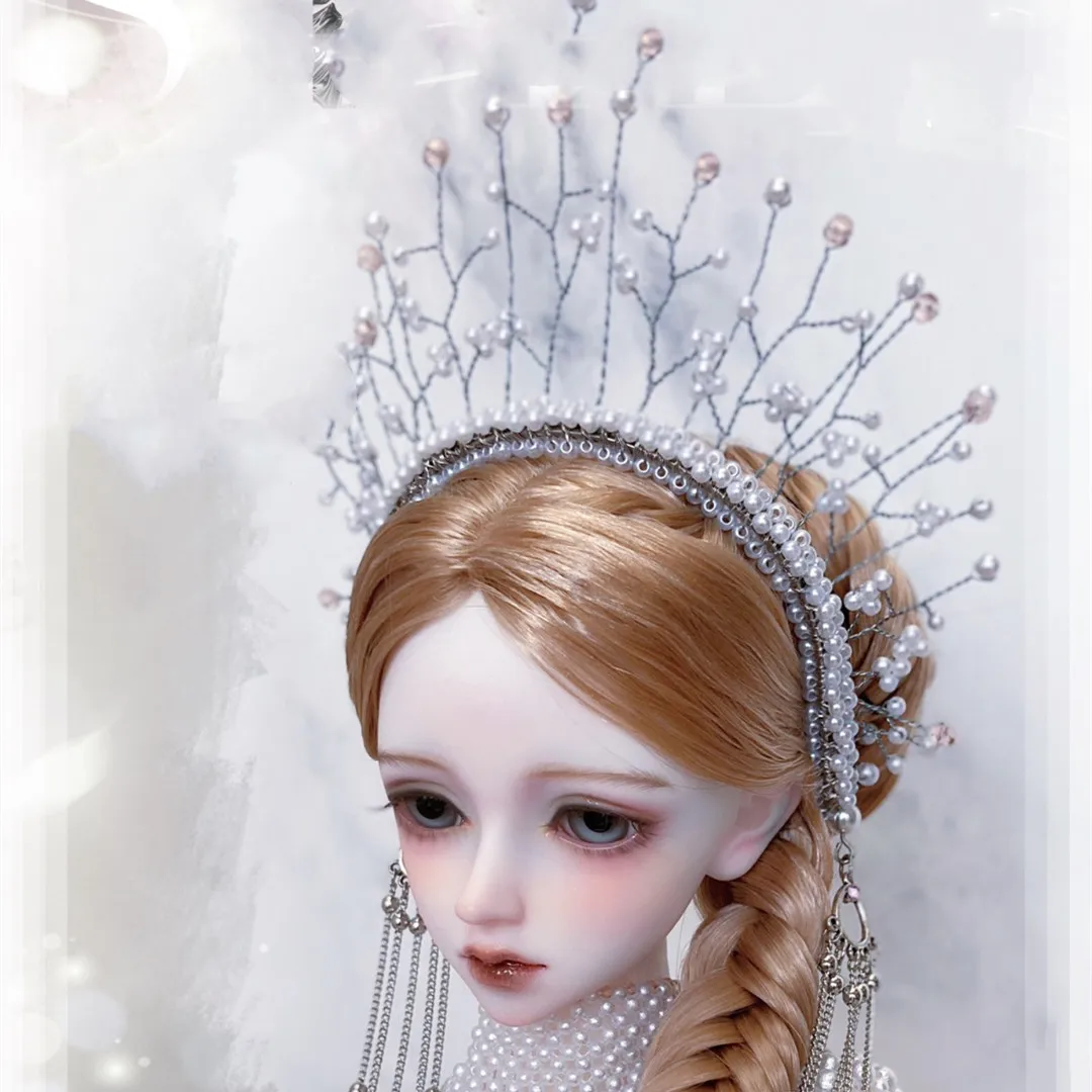 인형 액세서리 오리지널 머리 장식 쥬얼리, 1/3 BJD "Yuanhua" 헤어 크라운 티아라