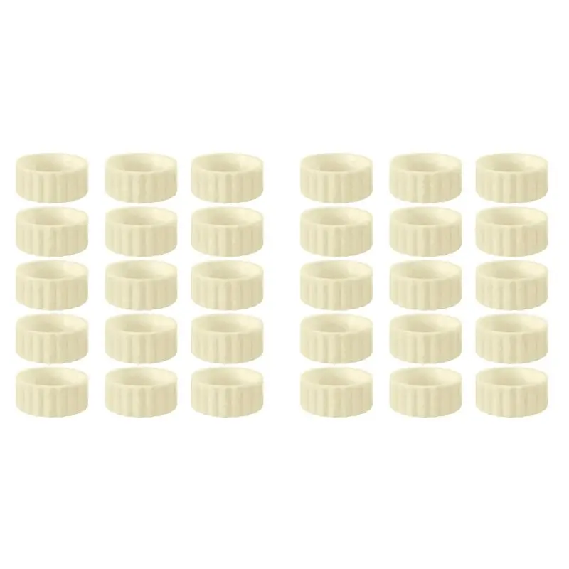 A96K-Rubber Candle Grippers Non-Slip Candle Holder Adapter Drip Protectors Vertical-Fixing Silicone Rings 30 Pcs