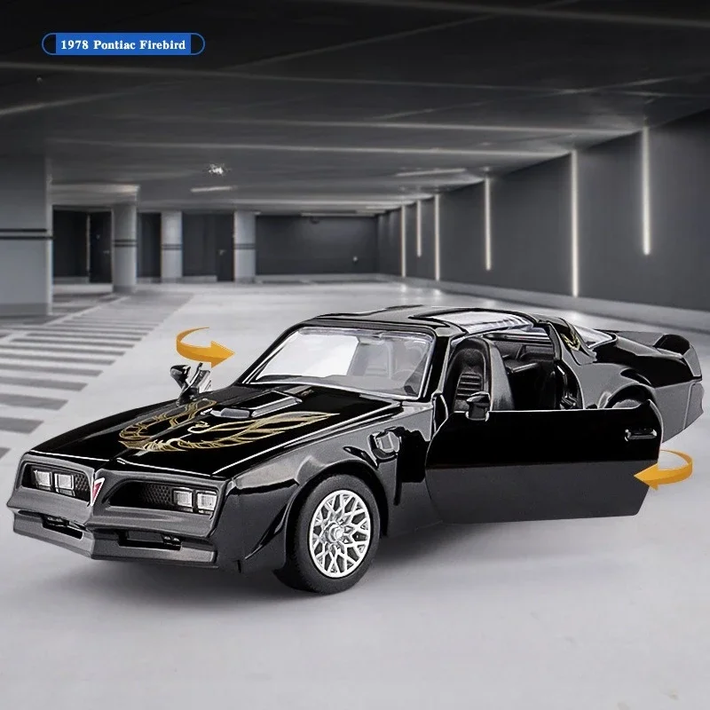 Symulacja 1:36 Pontiac Firebird aluminiowy model samochodu sportowego odlewane metalowe pojazdy zabawkowe kolekcja zabawek dla dzieci miniaturowy voiture