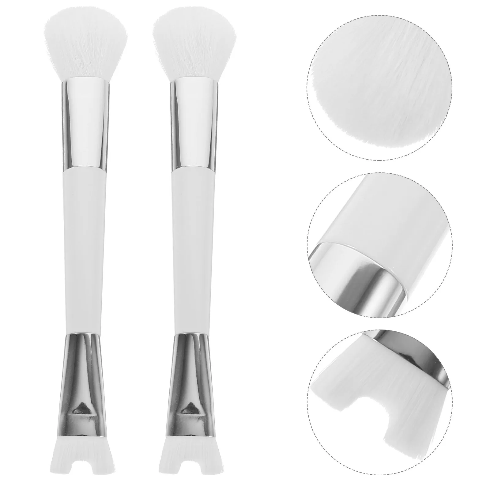 

2Pcs Nose Contour Brushes Women Makeup Tools Dual-End Reusable Long-Lasting Lightweight for Daily Use Nose Brush