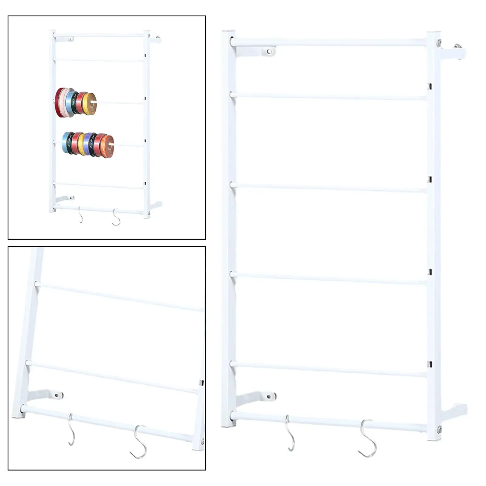 Ribbon Storage Solution with Wall Mount for Thread And Spool Organization