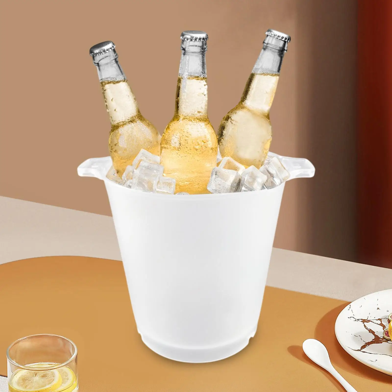 

Ice Bucket Beer Chiller for Family Gatherings Outdoor Indoor Summer Vacation