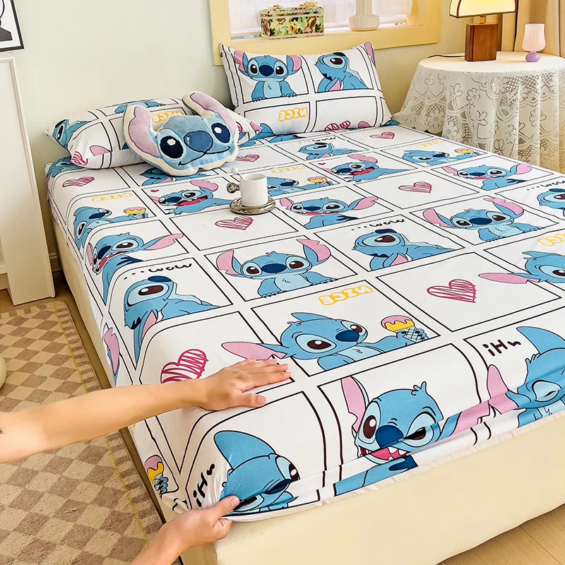 Anime Disney Stitch Bedding Lilo & Stitch Pillowcase Duvet Cover Bedclothes Bedroom Decor Kids Birthday Gifts Home Textile