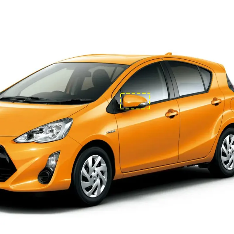 For 12-21 Toyota Prius C Aqua Axio Carbon Fiber Pattern Reversing Mirror Cover Replacement