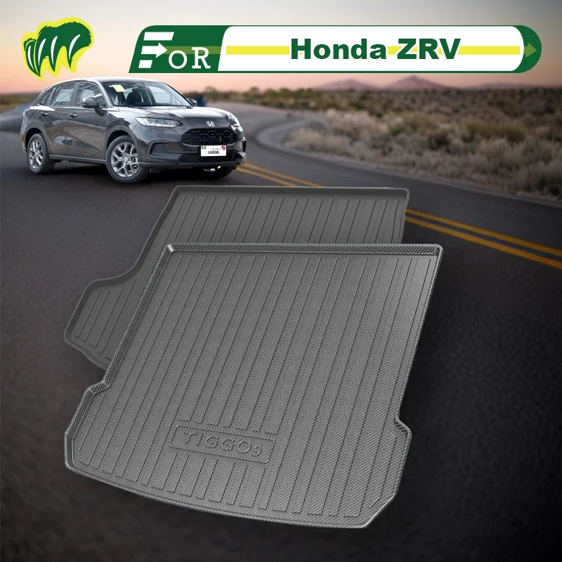 For Honda ZRV 2022 2023 Custom Fit Car Trunk Mat All Season Cargo Mat 3D Shaped Laser Measured Trunk Protection Liner