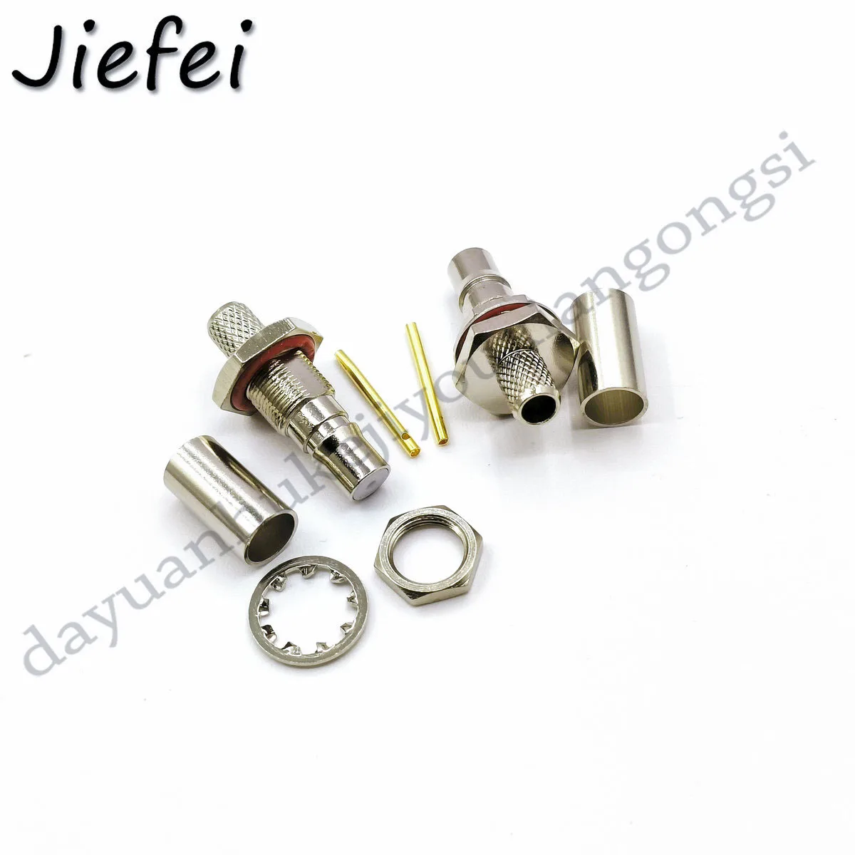 

100-200Pcs New QMA Crimp Female Straight RF Coaxial Connector for Cable RG58 RG400 RG142 LMR195