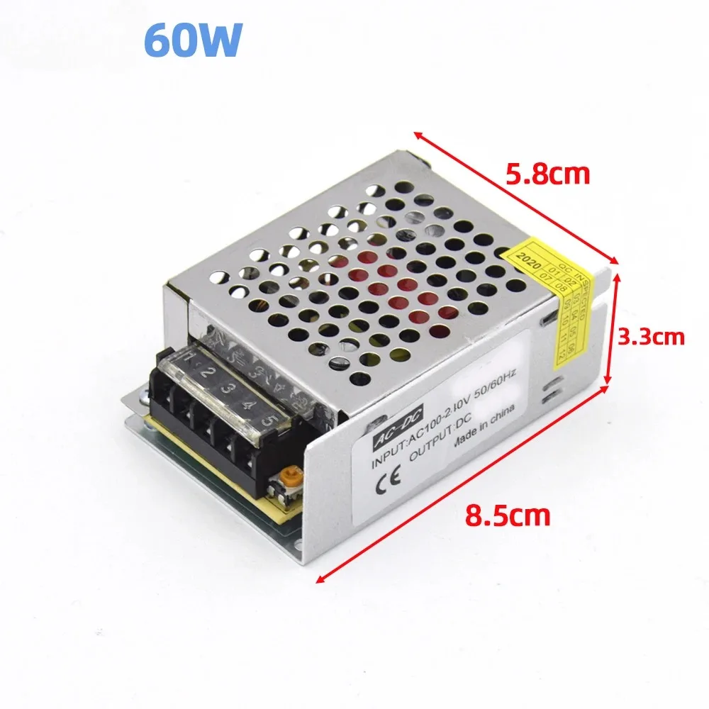AC110V 220V To DC 12V Switching Power Supply 12W 24W 60W 120W Power Source Light Transformer For Led Strip CCTV