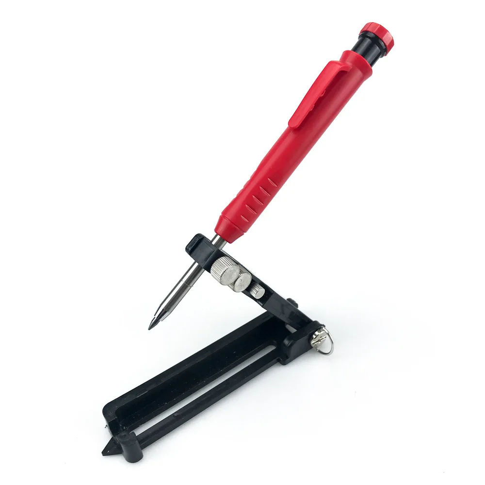 

Многофункциональный контурный калибр, инструмент для профиля, регулируемая линейка для рисования с карандашом для глубоких отверстий для деревообработки, измерение формы «сделай сам»