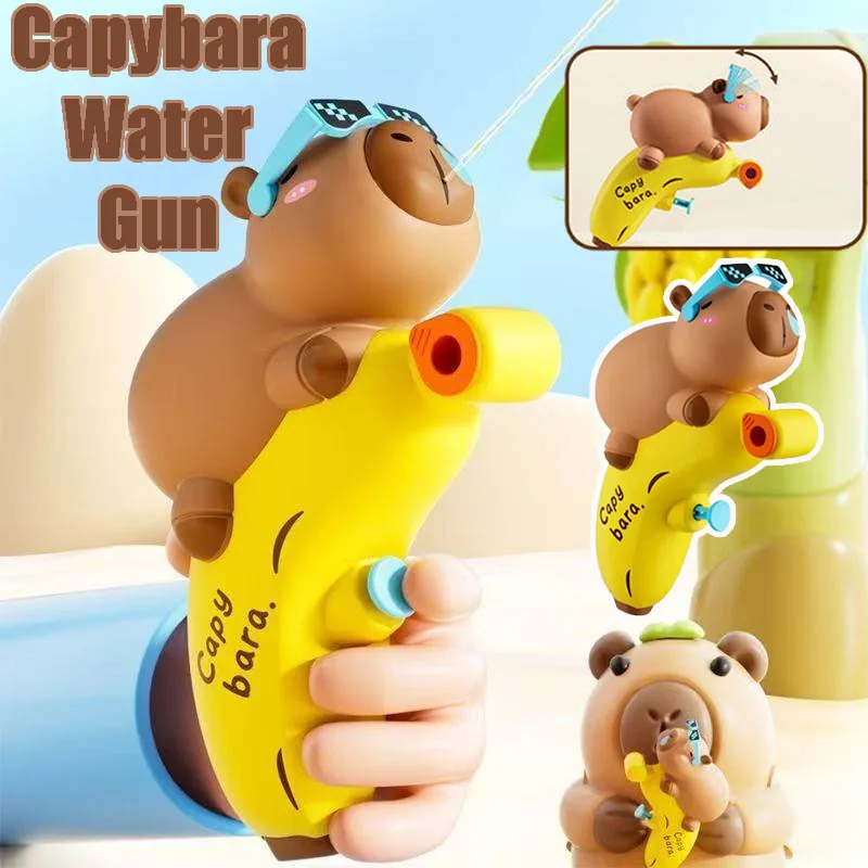 1-20PCS Cartoon Capybara Squirt Water Toy Outdoor Beach Water Play for Summer, Kids' Bath Toy Water Play Gift