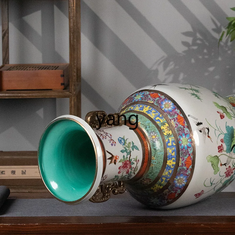 LMM Living Room Entrance Display Cabinet Chinese Style Decorative Collectible Ornament