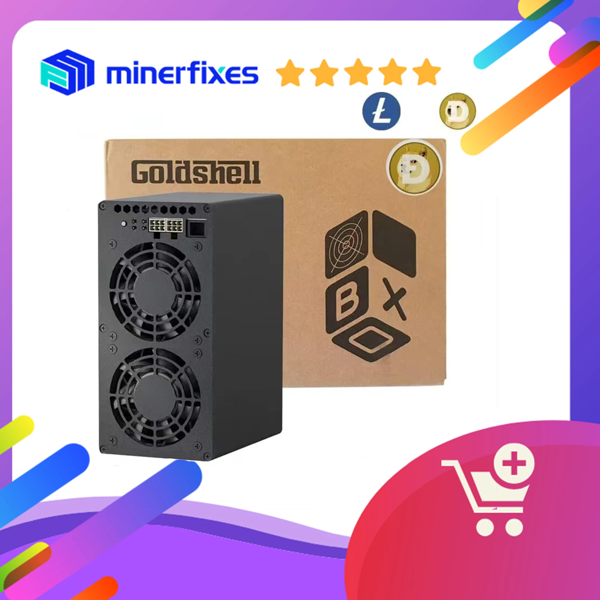 Brand New Goldshell KA BOX PRO 1.6Th/s 600W Quiet miners for home use ASIC Mining kaboxpro With Optional PSU ,free shipping