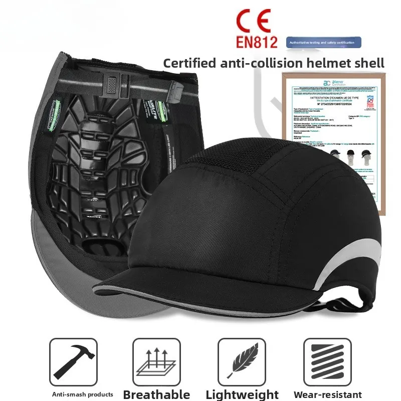 New Bump Safe Cap Baseball Hat Style Protective Hi-Viz Anti-collision Hard Hat Helmet Head Protection Work Safety Repairing