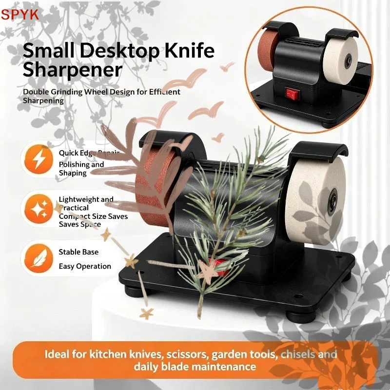 Tabletop Grinding Polishing Machine Small: 1Pcs Grinding Wheel Household Knife Sharpener