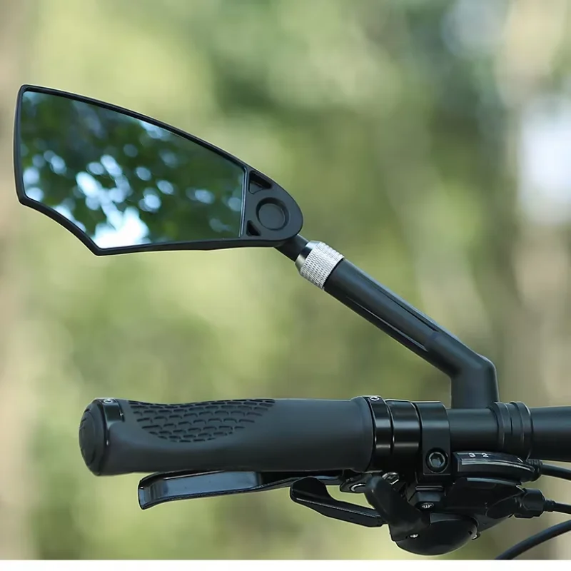 A PairBicycle Rearview Mirror Handlebar End Mirror Small Convex Cycling Mirror 360 Flexible MTB Road Wide-Angle Bike Accessories