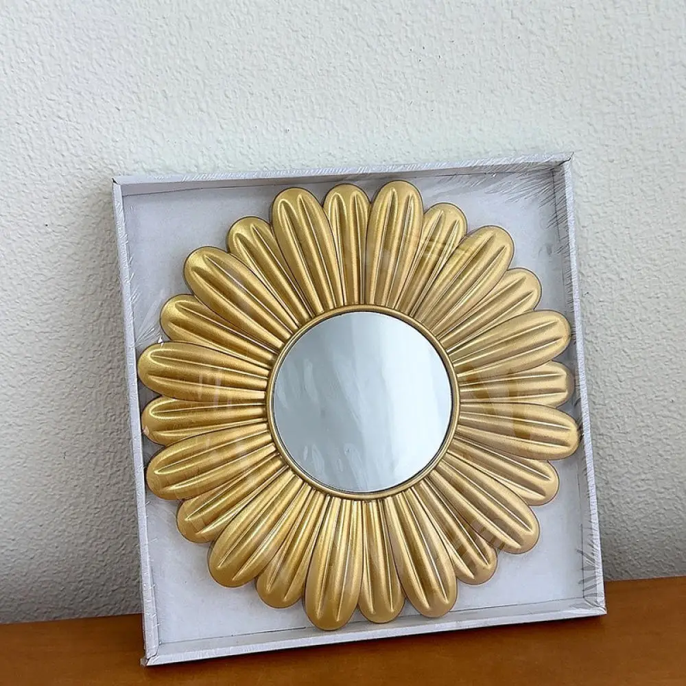 Retro Decorative Mirror Tray Cosmetic Organizer Jewelry Storage Plate Wedding Dessert Display Stand Table Centerpiece Home Decor