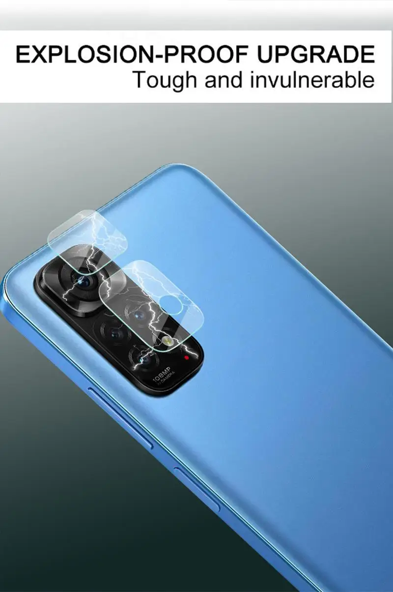 غشاء واقي لعدسة الكاميرا الخلفية لهاتف شاومي ريدمي نوت 11 ، 11t ، 11e ، برو ، بلس ، 11se ، 11s ، زجاج مقسى