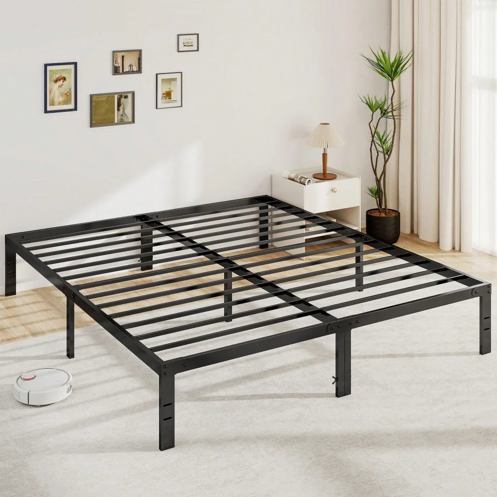 

Bed Frame, Platform Frame With Under-Bed Storage, No-Squeak, Easy Assembly, Includes Assembly Kit