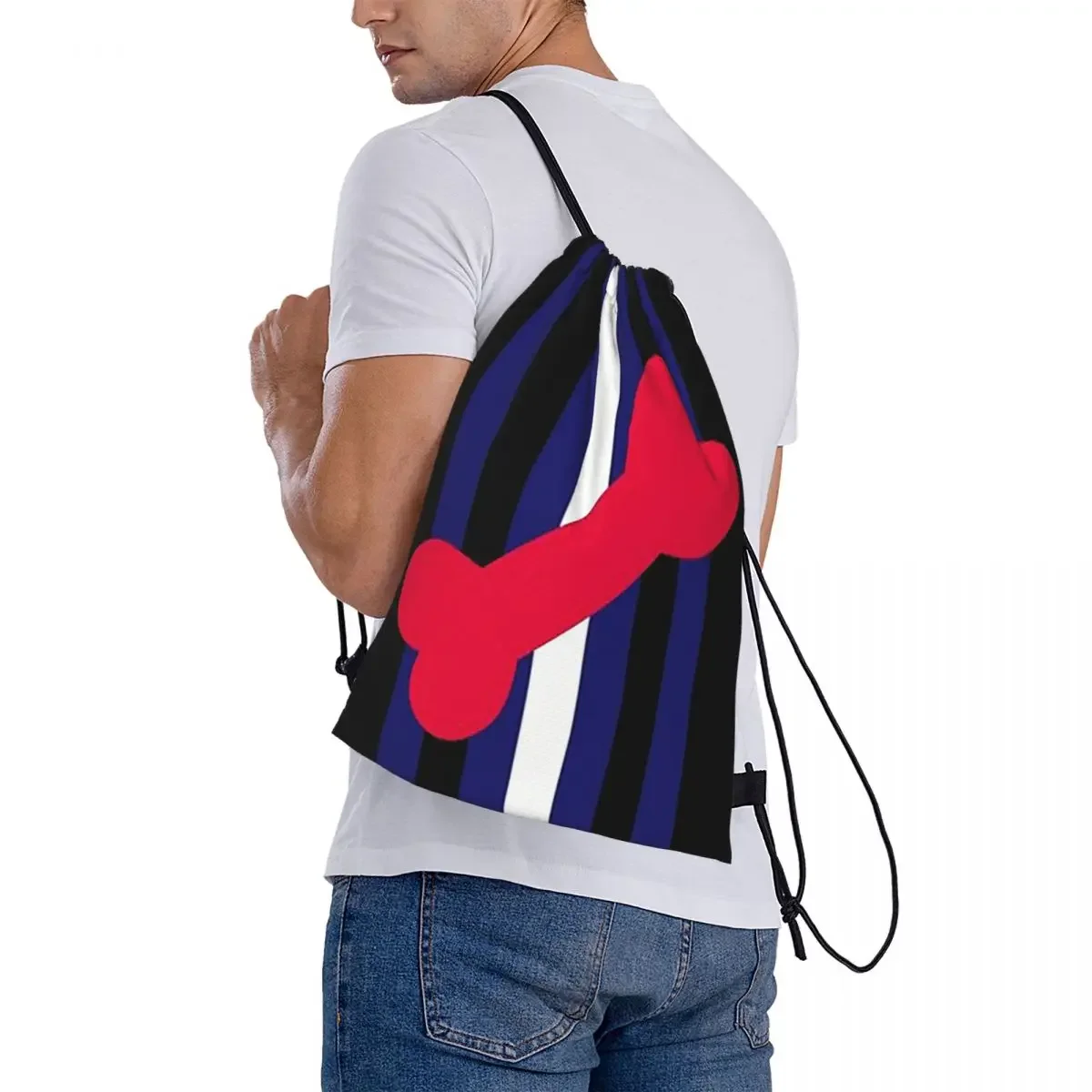 Sacs à dos en cuir Puppy Pride pour hommes et femmes, sacs à cordon de proximité portables, sac de sport à poches groupées, sac à livres décontracté pour étudiants