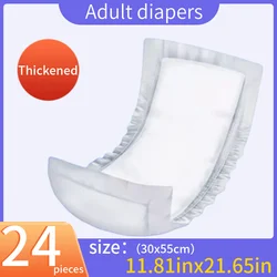 Adult diapers 30x55cm(11.81inx21.56in), pack of 24 tablets, elderly diaper, leak proof, absorbent straight strip type，streaks